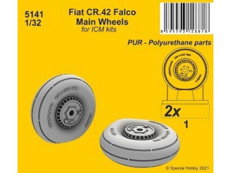 Fiat Cr.42 Falco Main Wheels (For Icm Kit) - zdjęcie 1 Fiat Cr.42 Falco Main Wheels (For Icm Kit) - zdjęcie 1