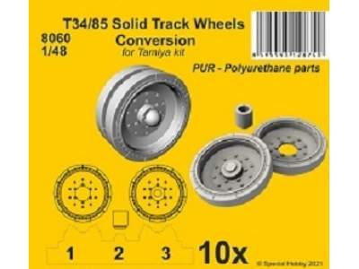 T-35/85 Solid Track Wheels Conversion Tamiya - zdjęcie 1