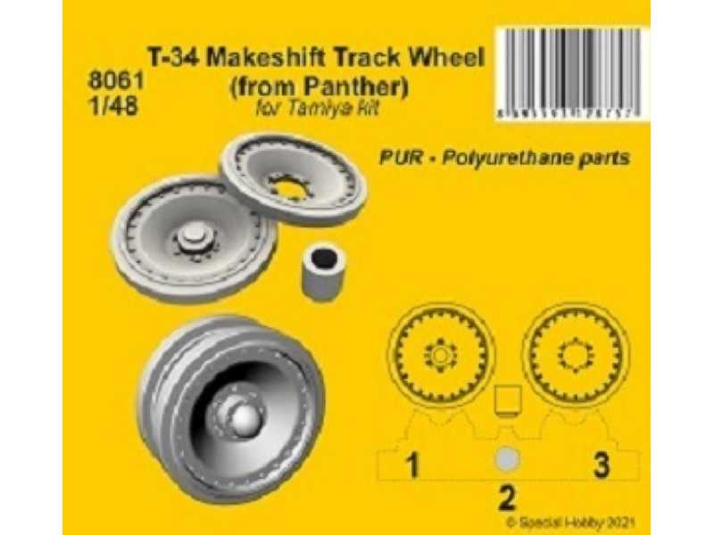 T-34 Makeshift Track Wheel (From Panther) Tamiya - zdjęcie 1 T-34 Makeshift Track Wheel (From Panther) Tamiya - zdjęcie 1