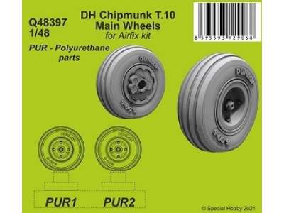 Dh Chipmunk T.10 Main Wheels (For Airfix Kit) - zdjęcie 1