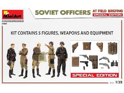 Sowieccy oficerowie na odprawie polowej - zdjęcie 2