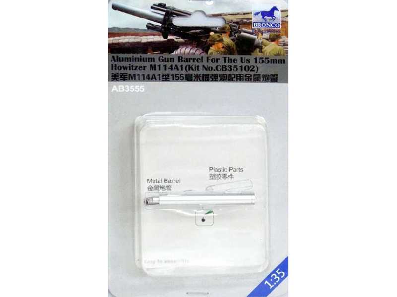 Lufa aluminiowa do haubicy 155mm M114A1 (Bronco 35102) - zdjęcie 1 Lufa aluminiowa do haubicy 155mm M114A1 (Bronco 35102) - zdjęcie 1