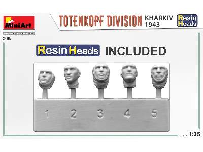 Dywizja Totenkopf - Charków 1943 - żywiczne głowy - zdjęcie 4