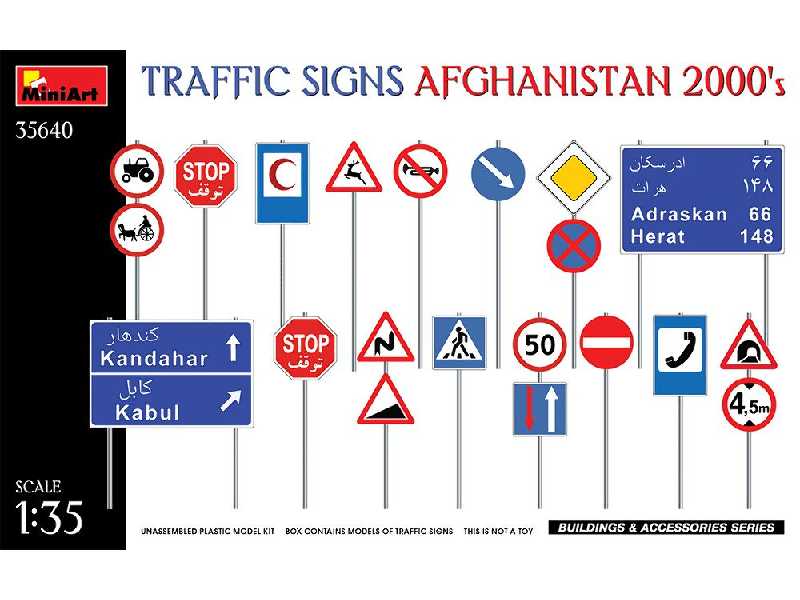 Afgańskie znaki drogowe, rok 2000 - zdjęcie 1
