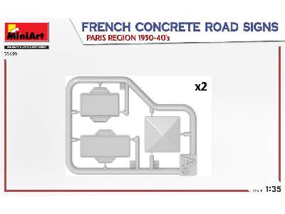 Francuskie betonowe znaki drogowe, region Paryża, 1930-40 - zdjęcie 4