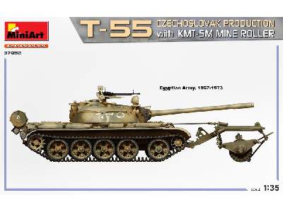T-55 z trałem przeciwminowym Kmt-5m - produkcja czechosłowacka - zdjęcie 4