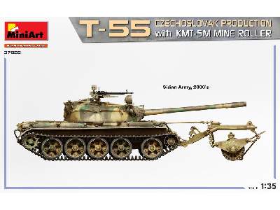 T-55 z trałem przeciwminowym Kmt-5m - produkcja czechosłowacka - zdjęcie 6
