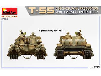 T-55 z trałem przeciwminowym Kmt-5m - produkcja czechosłowacka - zdjęcie 7