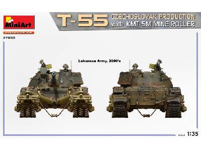 T-55 z trałem przeciwminowym Kmt-5m - produkcja czechosłowacka - zdjęcie 8