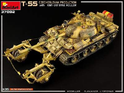 T-55 z trałem przeciwminowym Kmt-5m - produkcja czechosłowacka - zdjęcie 59