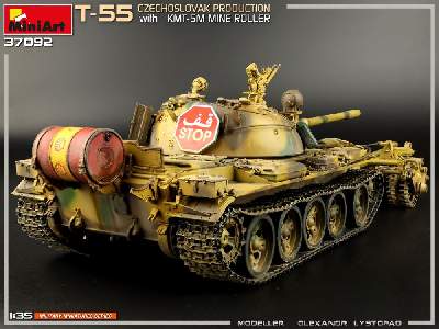 T-55 z trałem przeciwminowym Kmt-5m - produkcja czechosłowacka - zdjęcie 65