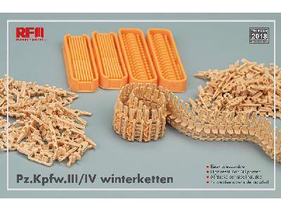 Gąsienice do czołgów Pz.Kpfw.III/II Winterketten drukowane w 3D - zdjęcie 2
