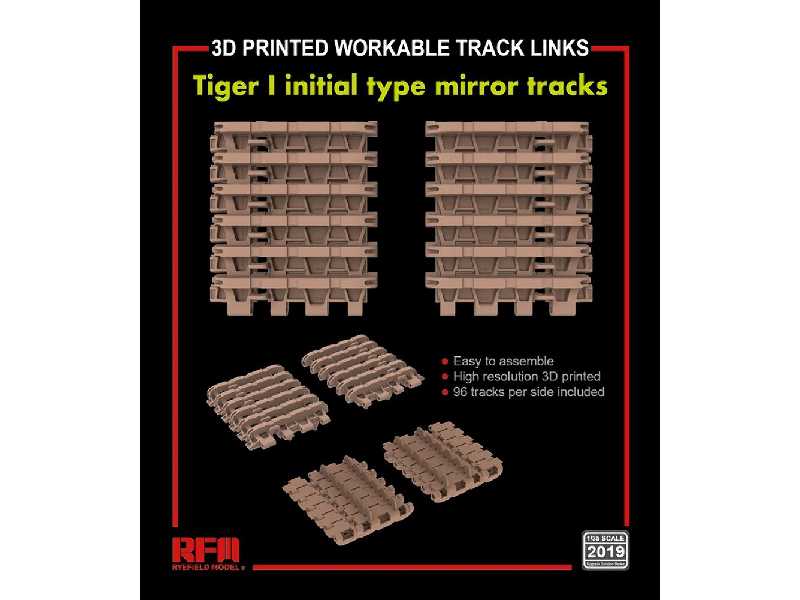 Gąsienice do czołgu Tiger I Initial drukowane w 3D - lustrzane - zdjęcie 1 Gąsienice do czołgu Tiger I Initial drukowane w 3D - lustrzane - zdjęcie 1
