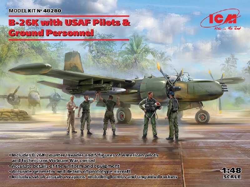 B-26k With Usaf Pilots &#038; Ground Personnel - zdjęcie 1