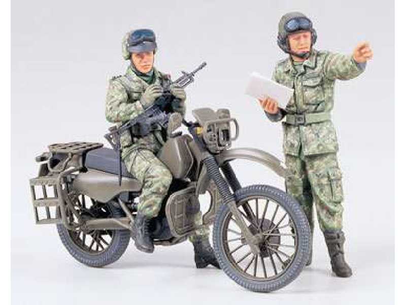 Japan Ground Self Defense Force Motorcycle Reconnaissance Set - zdjęcie 1 Japan Ground Self Defense Force Motorcycle Reconnaissance Set - zdjęcie 1