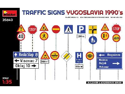 Znaki drogowe - Jugosławia lata 90-te XX wieku - zdjęcie 1