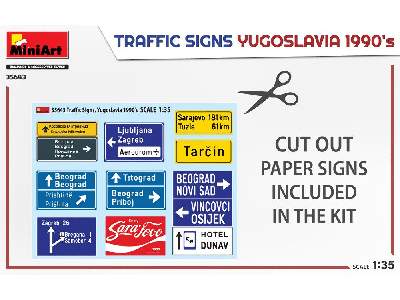 Znaki drogowe - Jugosławia lata 90-te XX wieku - zdjęcie 3