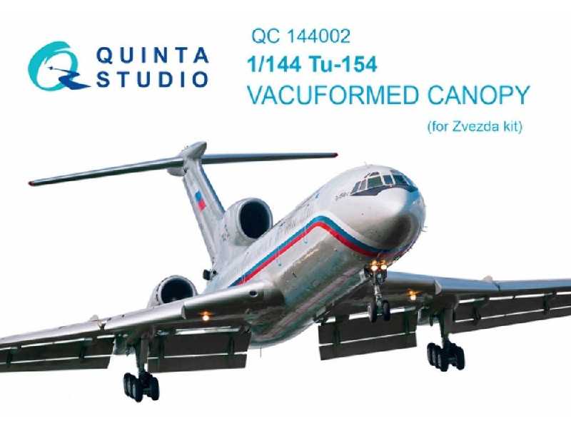 Tu-154 Vacuformed Clear Canopy - zdjęcie 1 Tu-154 Vacuformed Clear Canopy - zdjęcie 1