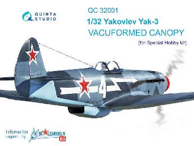 Yak-3 Vacuformed Clear Canopy - zdjęcie 1