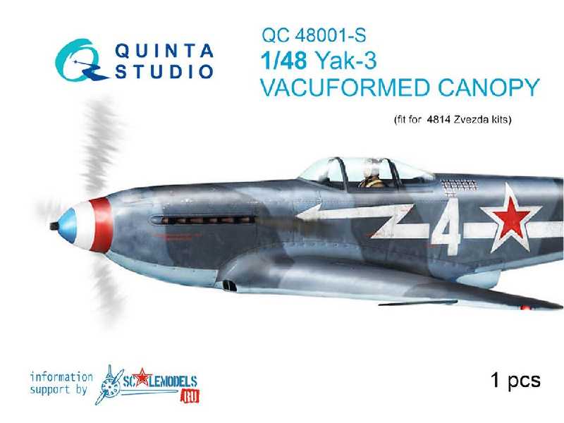 Yak-3 Vacuformed Clear Canopy - zdjęcie 1 Yak-3 Vacuformed Clear Canopy - zdjęcie 1
