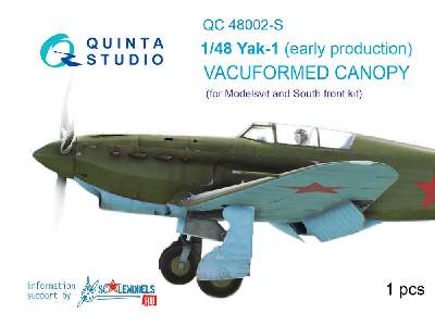 Yak-1 (Early Production) Vacuformed Clear Canopy - zdjęcie 1