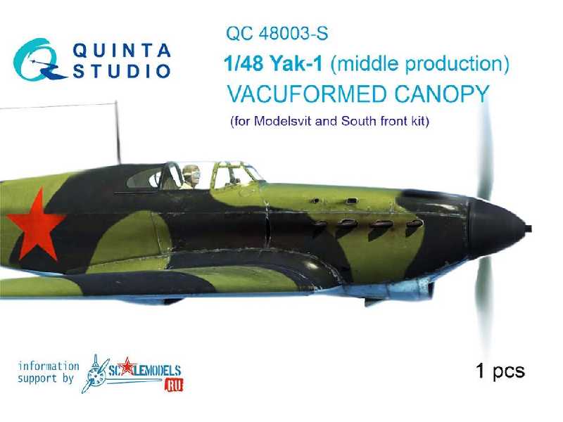 Yak-1 (Middle Production) Vacuformed Clear Canopy - zdjęcie 1 Yak-1 (Middle Production) Vacuformed Clear Canopy - zdjęcie 1