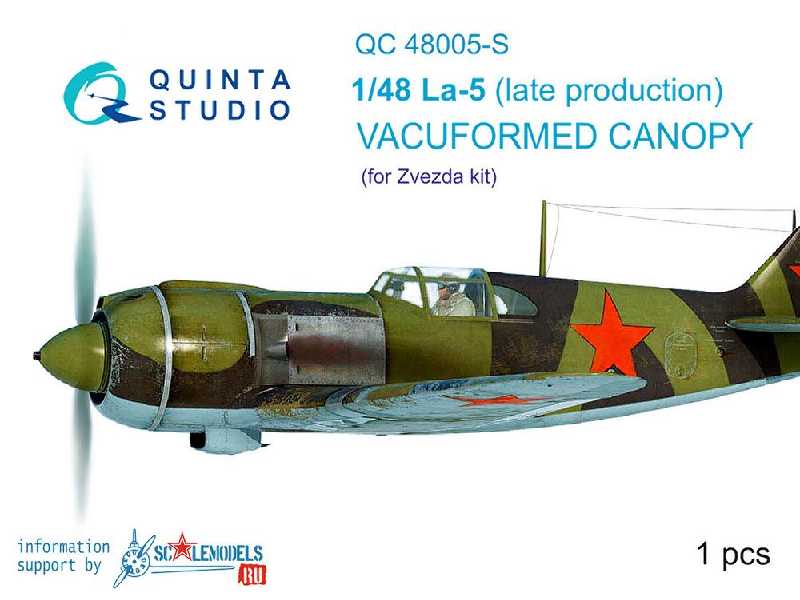 La-5 (Late Production) Vacuformed Clear Canopy - zdjęcie 1 La-5 (Late Production) Vacuformed Clear Canopy - zdjęcie 1