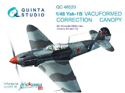 Yak-1b Correction Vacuformed Clear Canopy - zdjęcie 1
