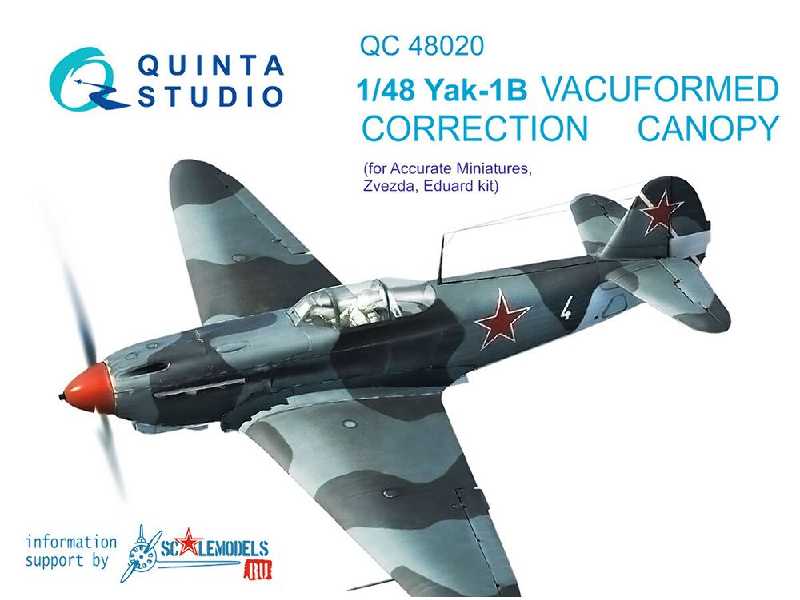 Yak-1b Correction Vacuformed Clear Canopy - zdjęcie 1 Yak-1b Correction Vacuformed Clear Canopy - zdjęcie 1