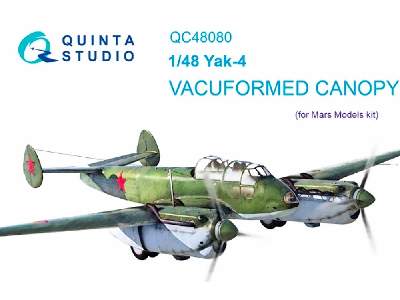Yak-4 Vacuformed Clear Canopy - zdjęcie 1