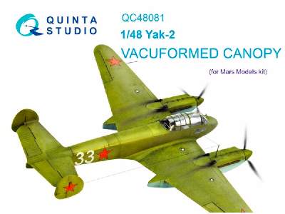 Yak-2 Vacuformed Clear Canopy - zdjęcie 1