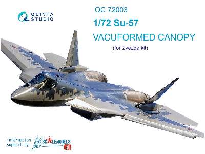 Su-57 Vacuformed Clear Canopy - zdjęcie 1