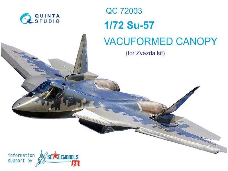 Su-57 Vacuformed Clear Canopy - zdjęcie 1 Su-57 Vacuformed Clear Canopy - zdjęcie 1