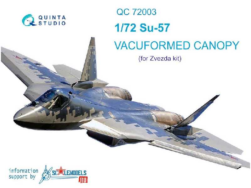 Su-57 Vacuformed Clear Canopy - zdjęcie 1