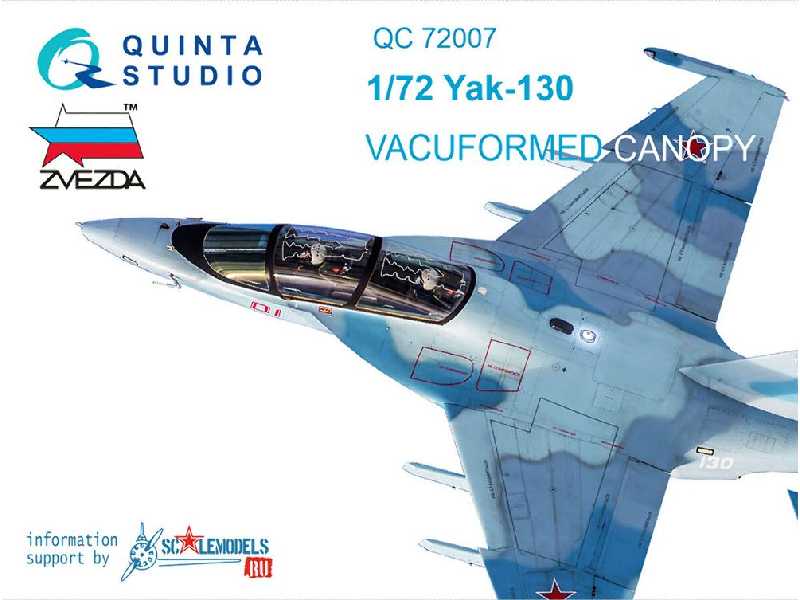 Yak-130 Vacuformed Clear Canopy With Det.Cord - zdjęcie 1 Yak-130 Vacuformed Clear Canopy With Det.Cord - zdjęcie 1