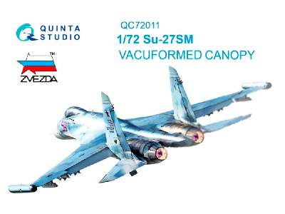 Su-27sm Vacuformed Clear Canopy - zdjęcie 1