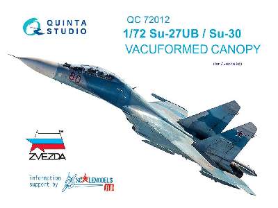 Su-27ub/Su-30 Vacuformed Clear Canopy - zdjęcie 1