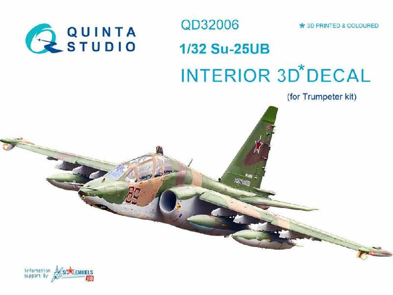 Su-25ub 3d-printed & Coloured Interior (For Trumpeter Kit) - zdjęcie 1 Su-25ub 3d-printed & Coloured Interior (For Trumpeter Kit) - zdjęcie 1