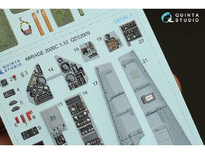 Mirage 2000c 3d-printed & Coloured Interior On Decal Paper - zdjęcie 6