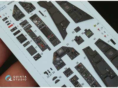 Mirage 2000n 3d-printed & Coloured Interior On Decal Paper - zdjęcie 2