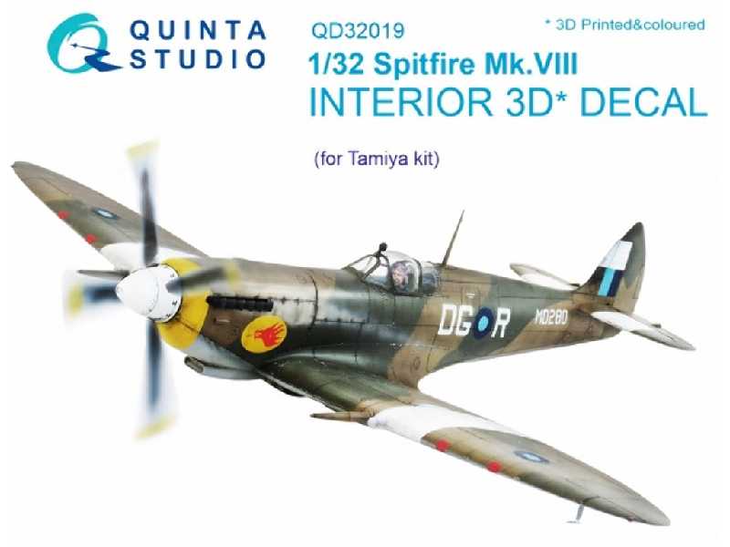 Spitfire Mk.Viii 3d-printed & Coloured Interior On Decal Paper - zdjęcie 1