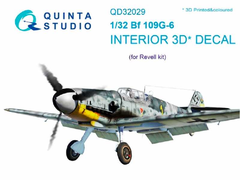 Bf 109g-6 3d-printed And Coloured Interior On Decal Paper - zdjęcie 1 Bf 109g-6 3d-printed And Coloured Interior On Decal Paper - zdjęcie 1