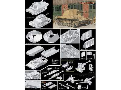 leFH18/40/2 (Sf) auf G.W. Pz.Kpfw.III/IV - Smart Kit - zdjęcie 2