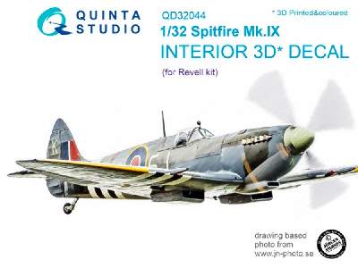 Spitfire Mk. Ix 3d-printed And Coloured Interior On Decal Paper - zdjęcie 1