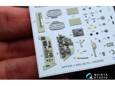 Bf 109e-1 3d-printed And Coloured Interior On Decal Paper - zdjęcie 4
