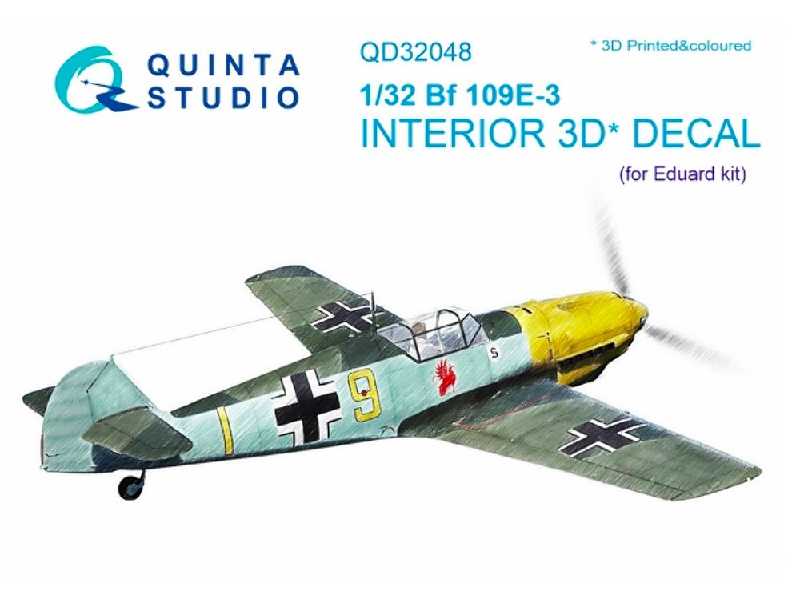 Bf 109e-3 3d-printed And Coloured Interior On Decal Paper - zdjęcie 1 Bf 109e-3 3d-printed And Coloured Interior On Decal Paper - zdjęcie 1
