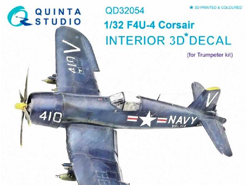 F4u-4 3d-printed And Coloured Interior On Decal Paper - zdjęcie 1