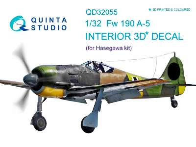 Fw 190a-5 3d-printed And Coloured Interior On Decal Paper - zdjęcie 1
