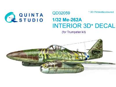 Me-262a 3d-printed And Coloured Interior On Decal Paper - zdjęcie 1