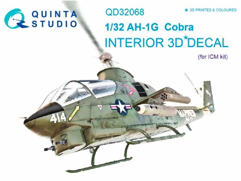 Ah-1g Cobra 3d-printed And Coloured Interior On Decal Paper - zdjęcie 1